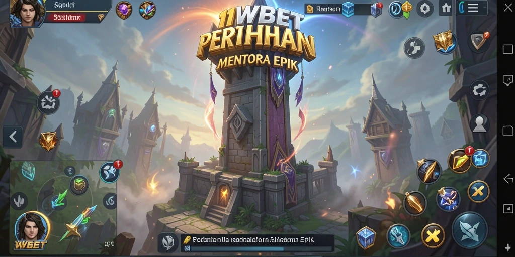 Tampilan gameplay menarik dari 11WBET di menara pertahanan.