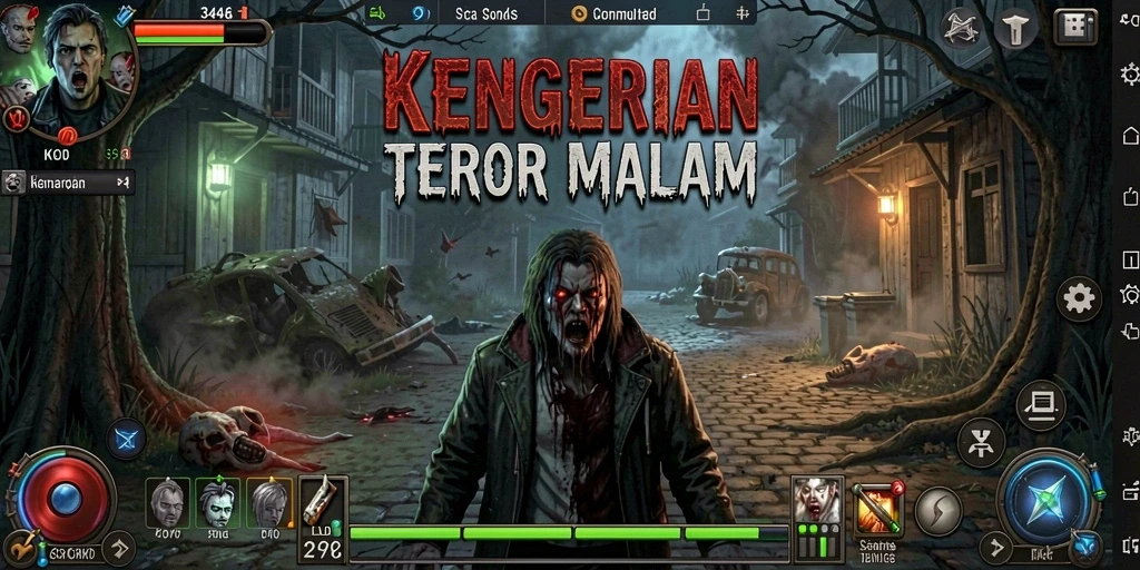 Tangkapan layar dari gameplay mencekam 3446 yang penuh kengerian.