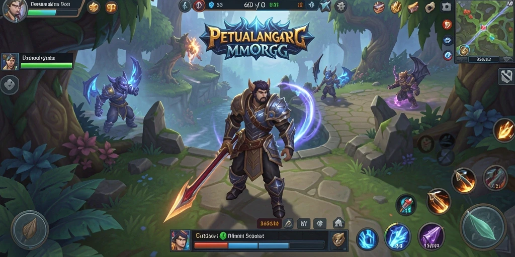 Screenshot utama 66D menampilkan aksi seru dalam pertempuran MMORPG.