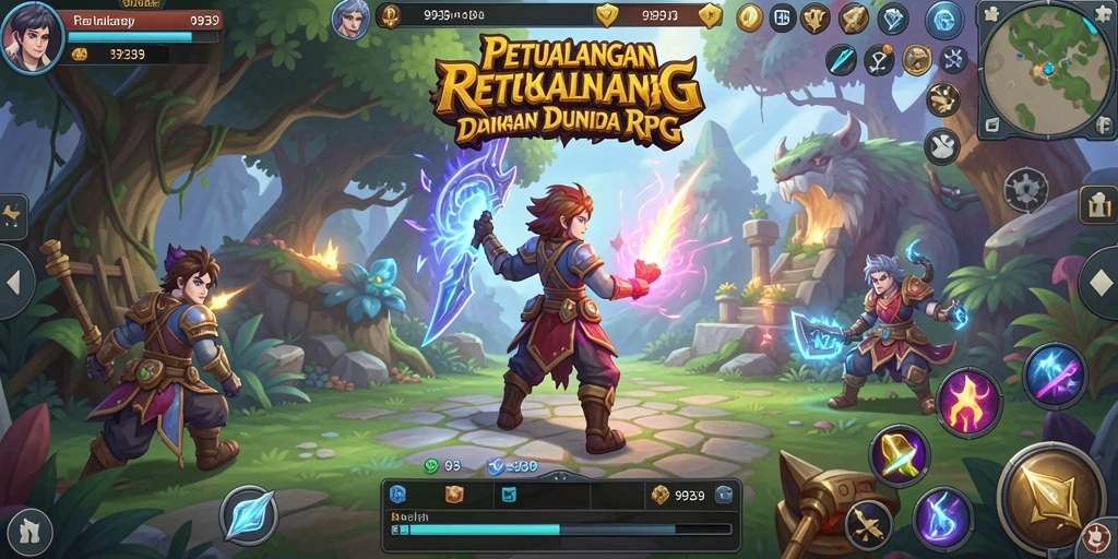 Tangkapan layar 9939 menampilkan pertarungan seru dalam dunia RPG.
