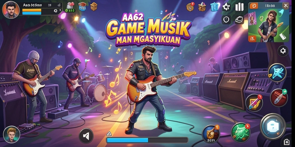 Tampilan gameplay AA62 yang penuh semangat dan interaktif.