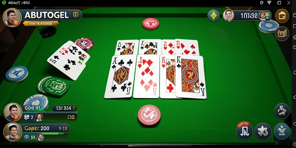 Gameplay seru ABUTOGEL yang penuh strategi Gaple.