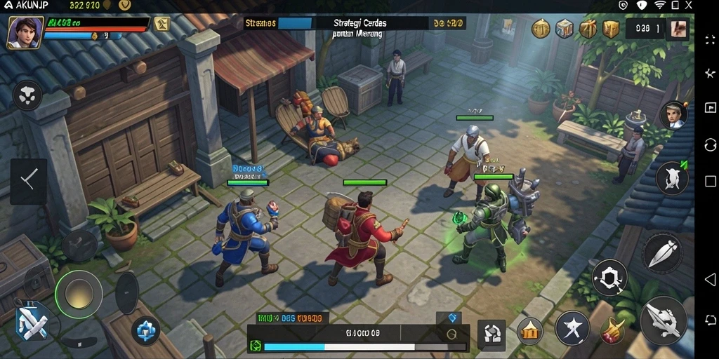 Tangkapan layar dari gameplay AKUNJP yang menarik dan strategis.