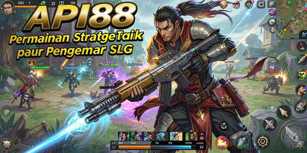 Tampilan gameplay strategis yang mendebarkan dan penuh tantangan.