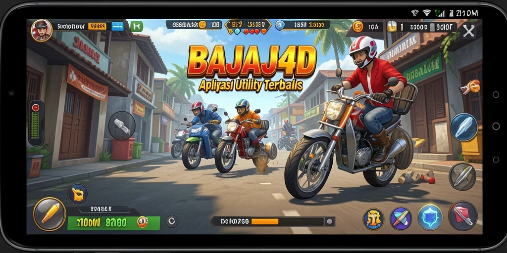 Tampilan utama BAJAJ4D dengan fitur-fitur Utility yang menarik.