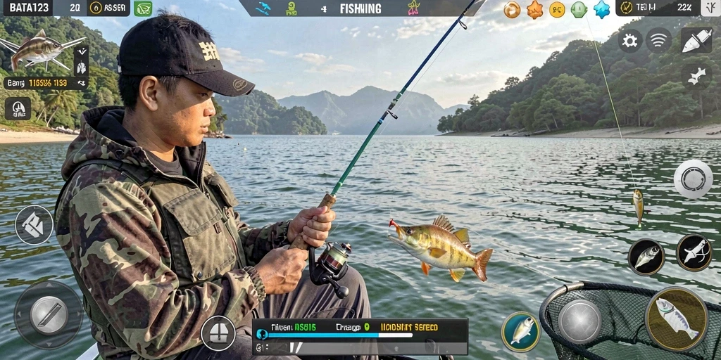 Tangkapan ikan besar dalam gameplay BATA123.