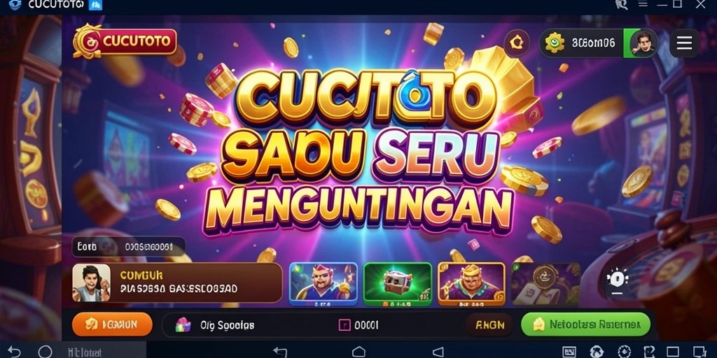 Screenshot CUCUTOTO menampilkan pengalaman bermain slot yang seru dan menghibur.