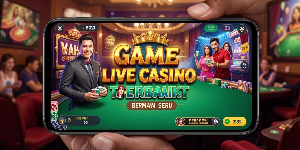 Tampilan menarik dari gameplay Live Casino di F32 yang seru.