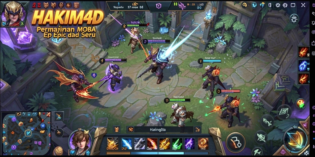 Tampilan gameplay HAKIM4D yang mendebarkan dan penuh aksi.