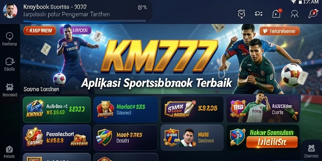 Tampilan gameplay KM777 saat melakukan taruhan olahraga secara langsung.