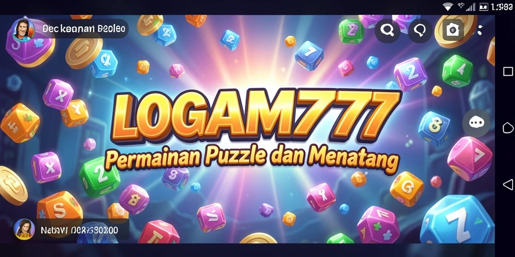 Tampilan gameplay LOGAM777 yang menarik dan menantang dalam puzzle.