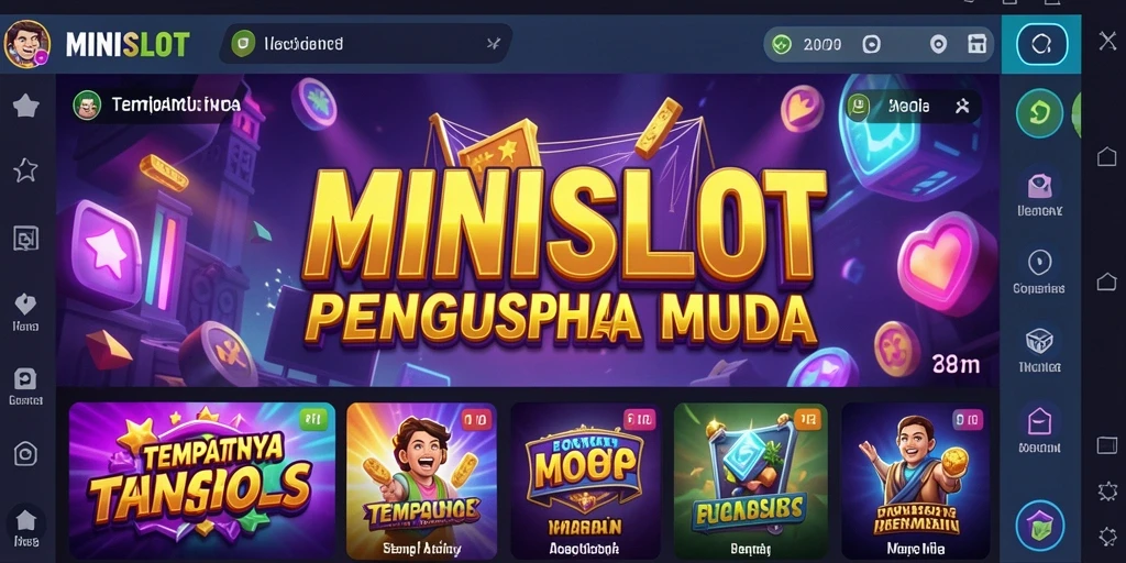 Tampilan gameplay seru di MINISLOT dengan mesin slot yang bervariasi.