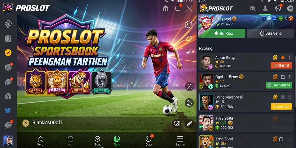 Screenshot PROSLOT menampilkan aksi taruhan yang mendebarkan dan antarmuka pengguna yang intuitif.