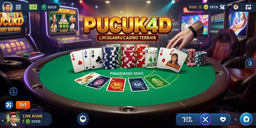 Tangkapan layar menunjukkan gameplay seru di PUCUK4D Live Casino.