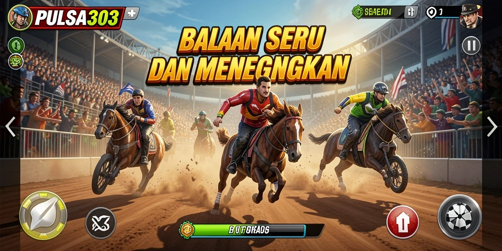 Tampilan menarik dari gameplay balapan di PULSA303 menampilkan aksi mendebarkan.