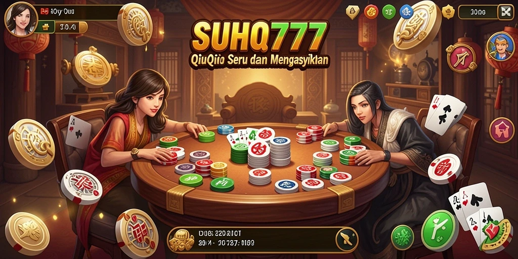 Tampilan seru dari gameplay QiuQiu di SUHU777.