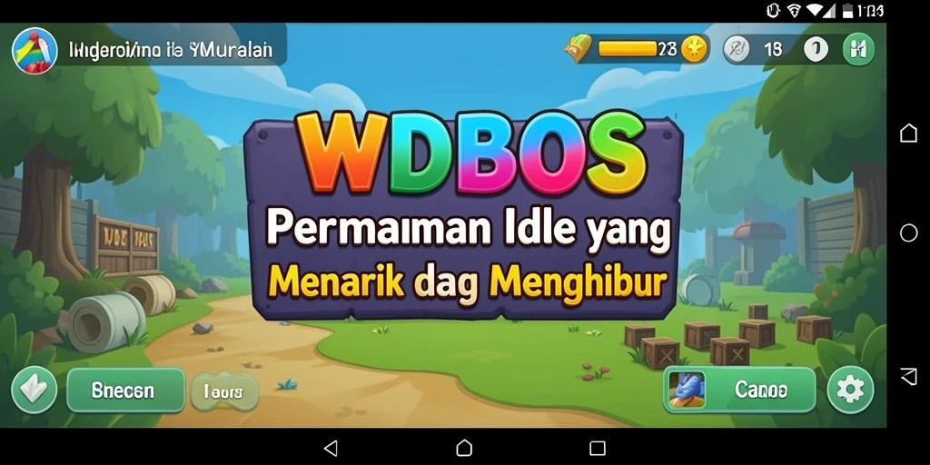 Screenshot gameplay WDBOS yang menarik dan penuh warna.